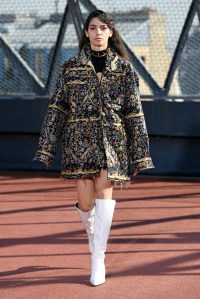 Model on the catwalk