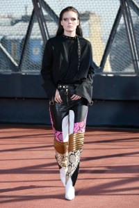 Model on the catwalk