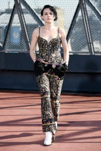 Model on the catwalk