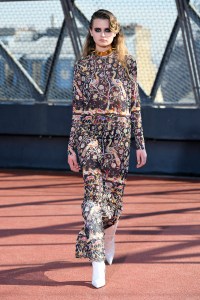 Model on the catwalk