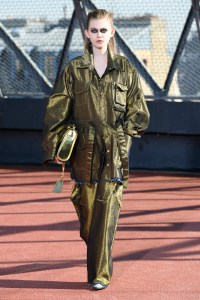Model on the catwalk