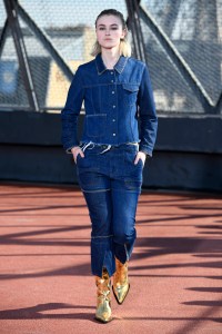 Model on the catwalk