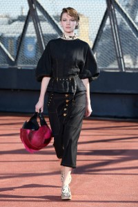 Model on the catwalk