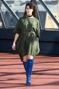 Model on the catwalk