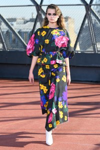 Model on the catwalk