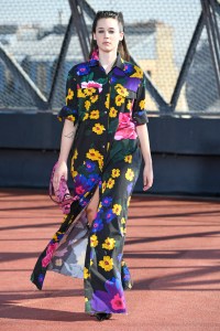 Model on the catwalk
