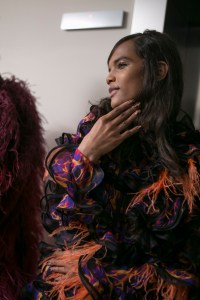 Backstage at Mary Katrantzou RTW Fall 2019