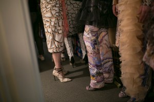 Backstage at Mary Katrantzou RTW Fall 2019