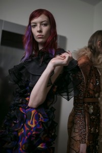 Backstage at Mary Katrantzou RTW Fall 2019