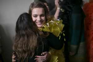 Backstage at Mary Katrantzou RTW Fall 2019