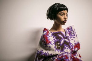 Backstage at Matty Bovan RTW Fall 2019