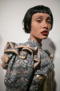 Backstage at Matty Bovan RTW Fall 2019