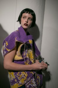 Backstage at Matty Bovan RTW Fall 2019