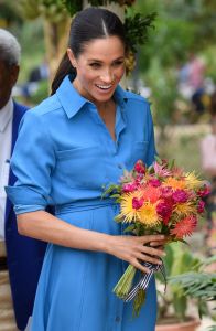 Meghan Duchess of Sussex at Tupou College to dedicate two forest reserves at the school's on-site forest, the Toloa Forest Reserve, the last remaining forest area on Tonga's main island of Tongatapu, and the Eua National Park Forest Reserve, located on the Island of Eua - to The Queen's Commonwealth Canopy.
Prince Harry and Meghan Duchess of Sussex tour of Tonga - 26 Oct 2018