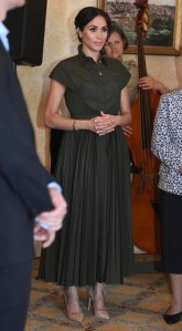 Meghan Duchess of Sussex during an afternoon reception hosted by the Governor-General and Lady Cosgrove at Admiralty House, Sydney
Prince Harry and Meghan Duchess of Sussex tour of Australia - 16 Oct 2018
WEARING BRANDON MAXWELL SAME OUTFIT AS CATWALK MODEL *9877071r