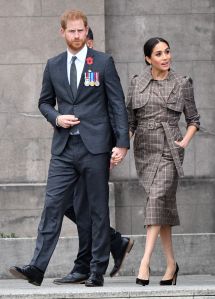 Prince Harry and Meghan Duchess of Sussex visit the Pukeahu National War Memorial Park in Wellington.
Prince Harry and Meghan Duchess of Sussex tour of New Zealand - 28 Oct 2018