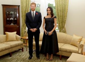 Prince Harry and Meghan Duchess of Sussex at Government House in Wellington
Prince Harry and Meghan Duchess of Sussex tour of New Zealand - 28 Oct 2018