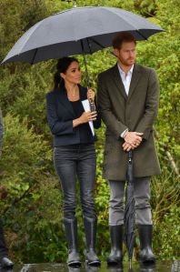 Meghan Duchess of Sussex and Prince Harry dedicate a 20-hectare area of native bush to The Queen's Commonwealth Canopy at Abel Tasman National Park in Auckland.
Prince Harry and Meghan Duchess of Sussex tour of New Zealand - 30 Oct 2018
