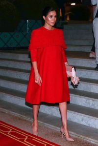Meghan Duchess of SussexPrince Harry and Meghan Duchess of Sussex visit to Morocco - 23 Feb 2019Wearing Valentino