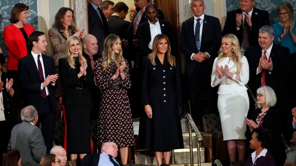 First lady Melania Trump arrives for President Donald Trump's State of the Union address to a joint session of Congress on Capitol Hill in WashingtonState of Union, Washington, USA - 05 Feb 2019