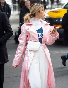 Street style at New York Fashion Week Women's Fall 2019