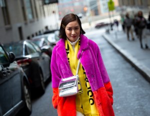 Street style at New York Fashion Week Women's Fall 2019