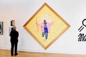 The scene at Sotheby's.