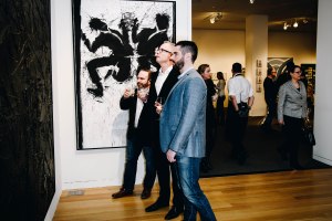 The scene at Sotheby's.