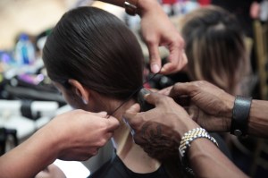 Backstage at Oscar de la Renta RTW Fall 2019