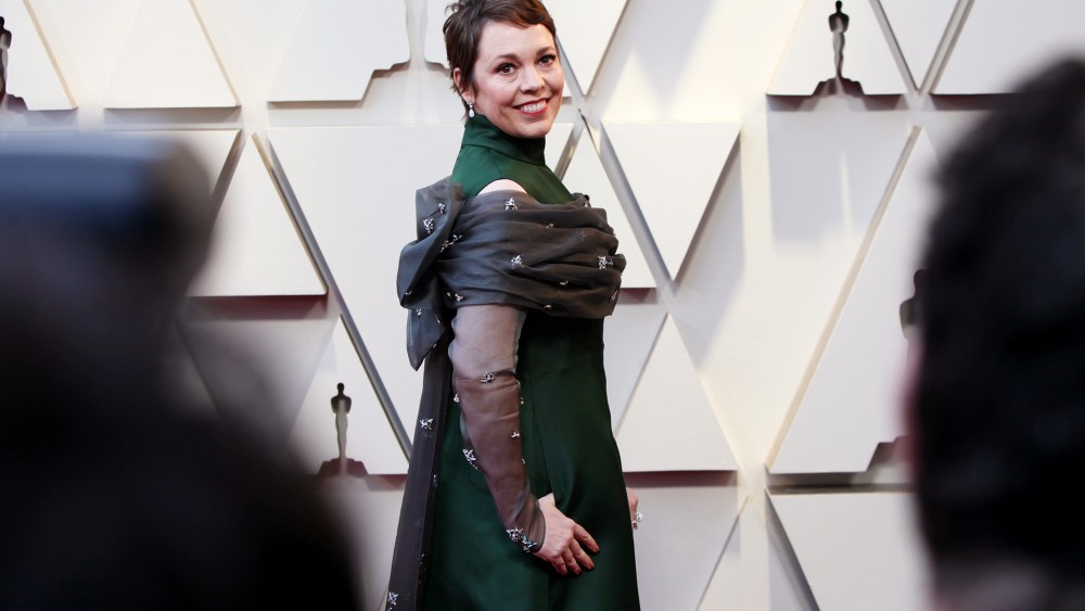 Olivia Colman in Prada
