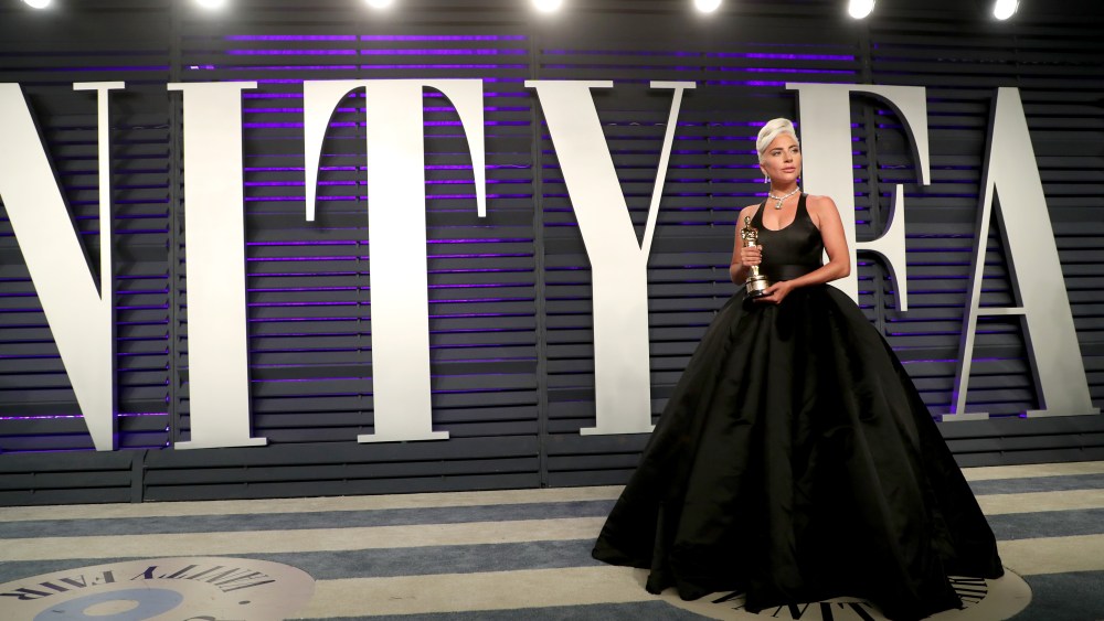 Lady GagaVanity Fair Oscar Party, Arrivals, Los Angeles, USA - 24 Feb 2019Wearing Brandon Maxwell same outfit as catwalk model *10100245ap