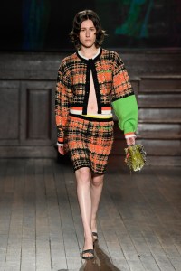 Model on the catwalk