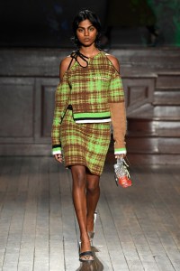 Model on the catwalk