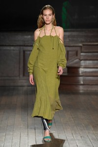 Model on the catwalk