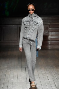 Model on the catwalk
