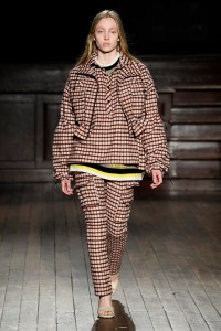 Model on the catwalk