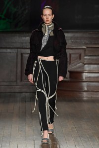 Model on the catwalk