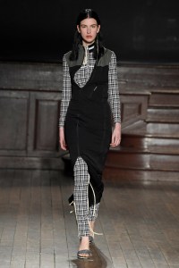Model on the catwalk