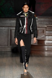 Model on the catwalk