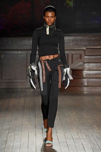 Model on the catwalk