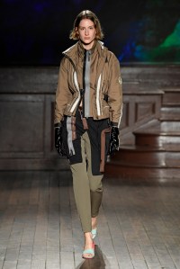 Model on the catwalk