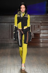 Model on the catwalk