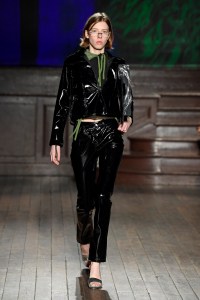 Model on the catwalk