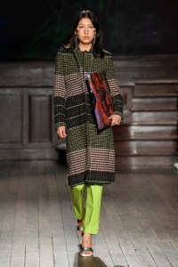 Model on the catwalk