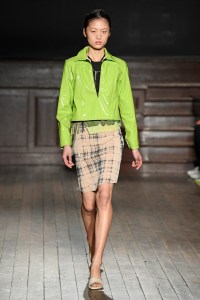 Model on the catwalk