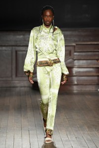 Model on the catwalk