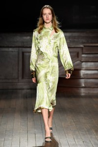 Model on the catwalk