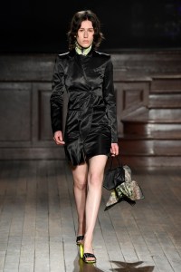 Model on the catwalk