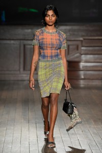 Model on the catwalk