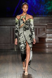 Model on the catwalk